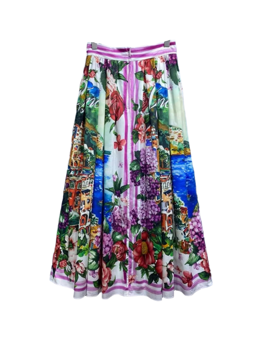 108 LATEST PRINT Handmade Italian Positano print cotton skirt - Dress By Vicky