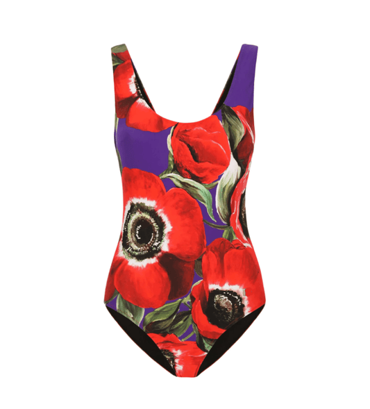 Anemone print one piece swimsuit - Dress By Vicky