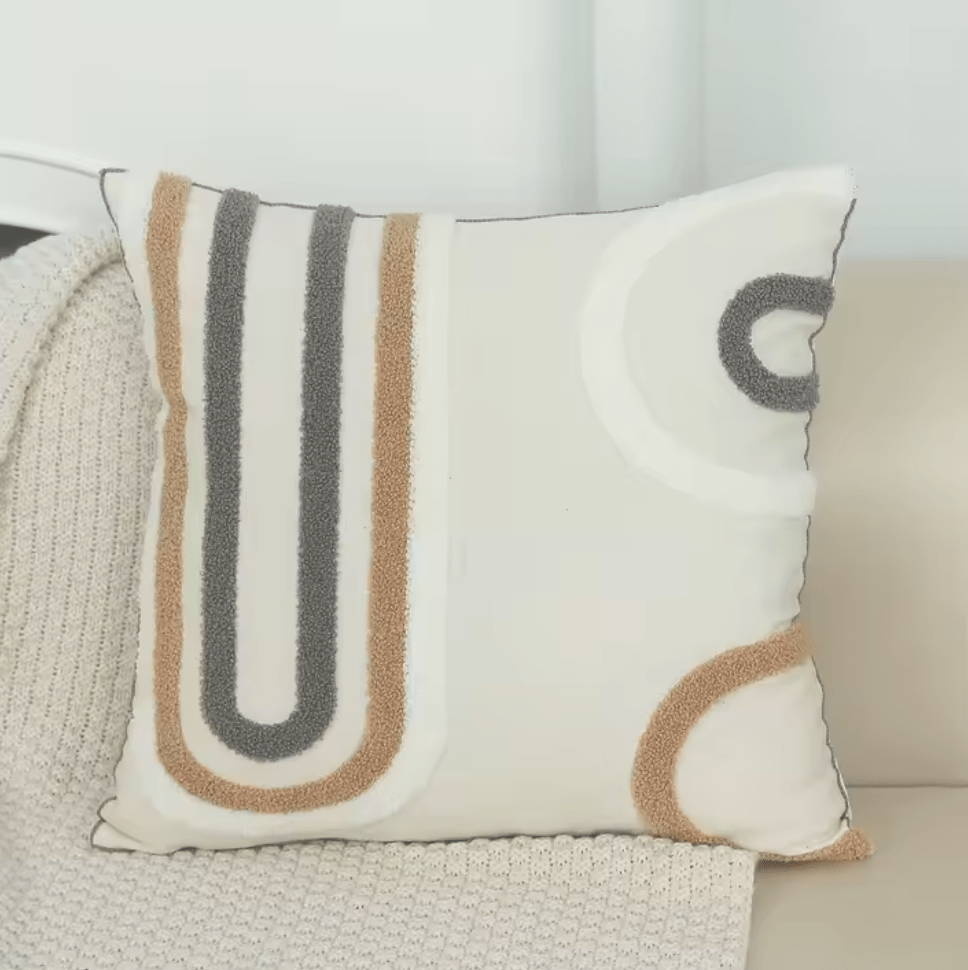 Art deco style arch embroidered cushion pillowcase - Dress By Vicky