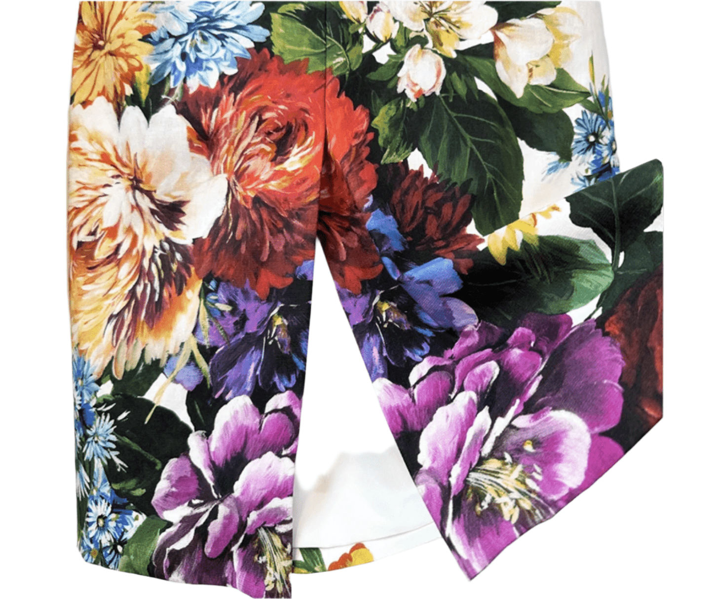 August Flowers print short sleeve midi cocktail dress - Dress By Vicky