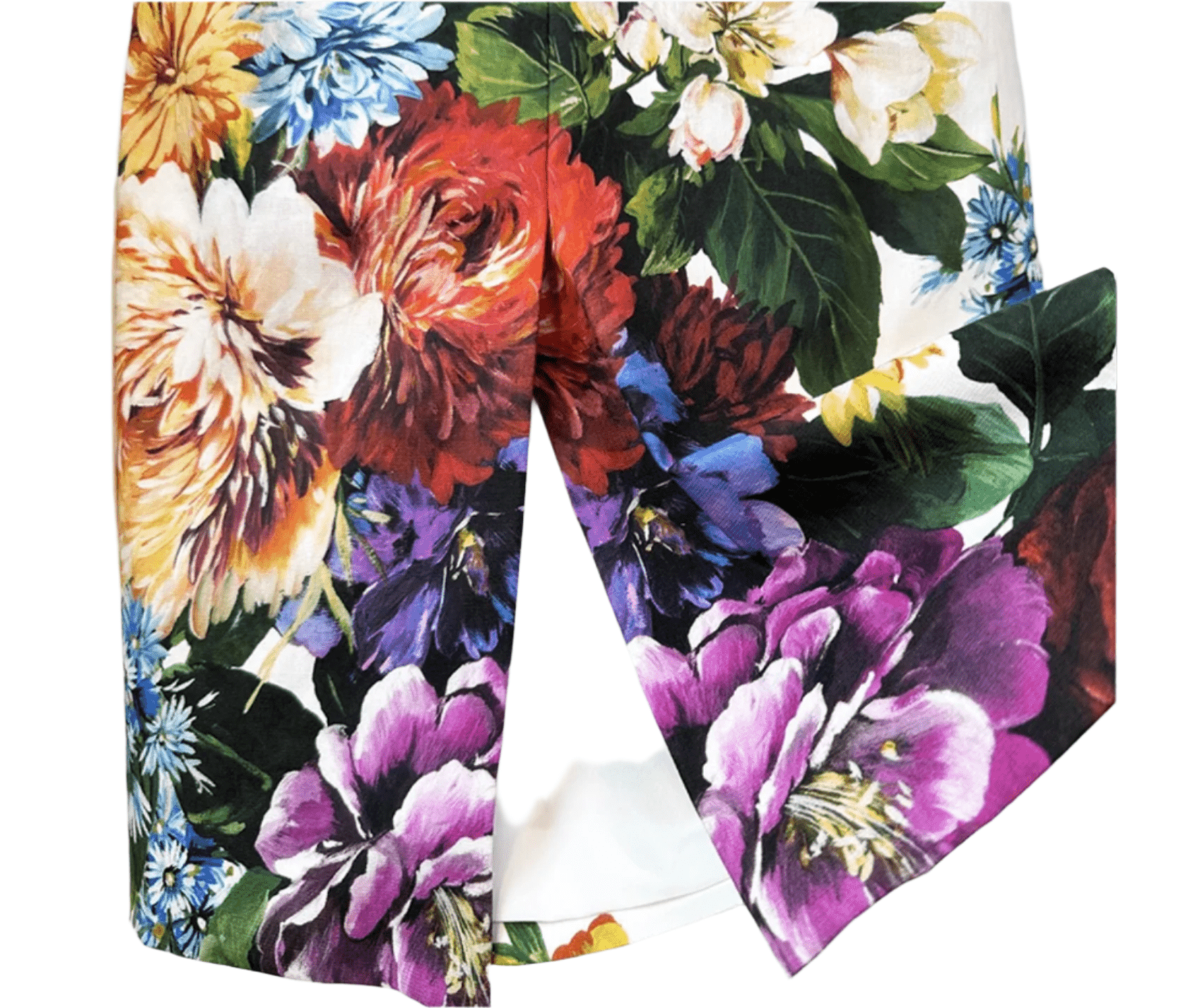 August Flowers print short sleeve midi cocktail dress - Dress By Vicky