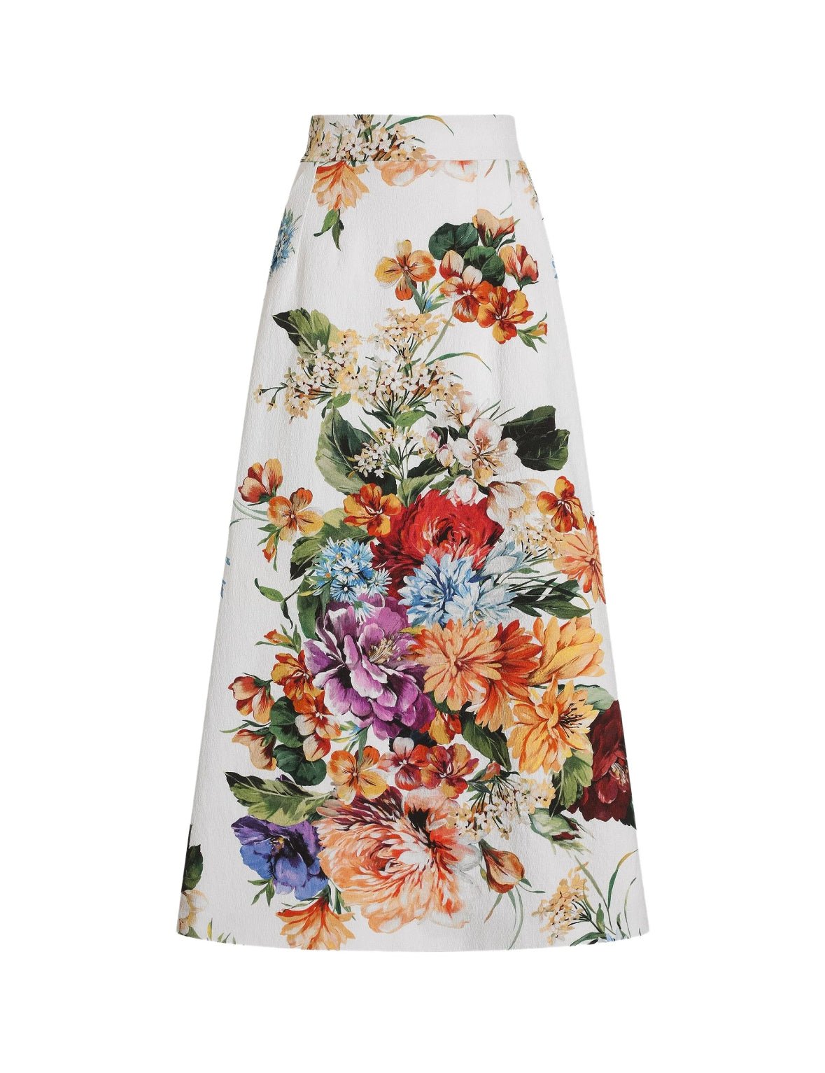 Italian Luxury August Flowers print midi pencil skirt - Dress By Vicky