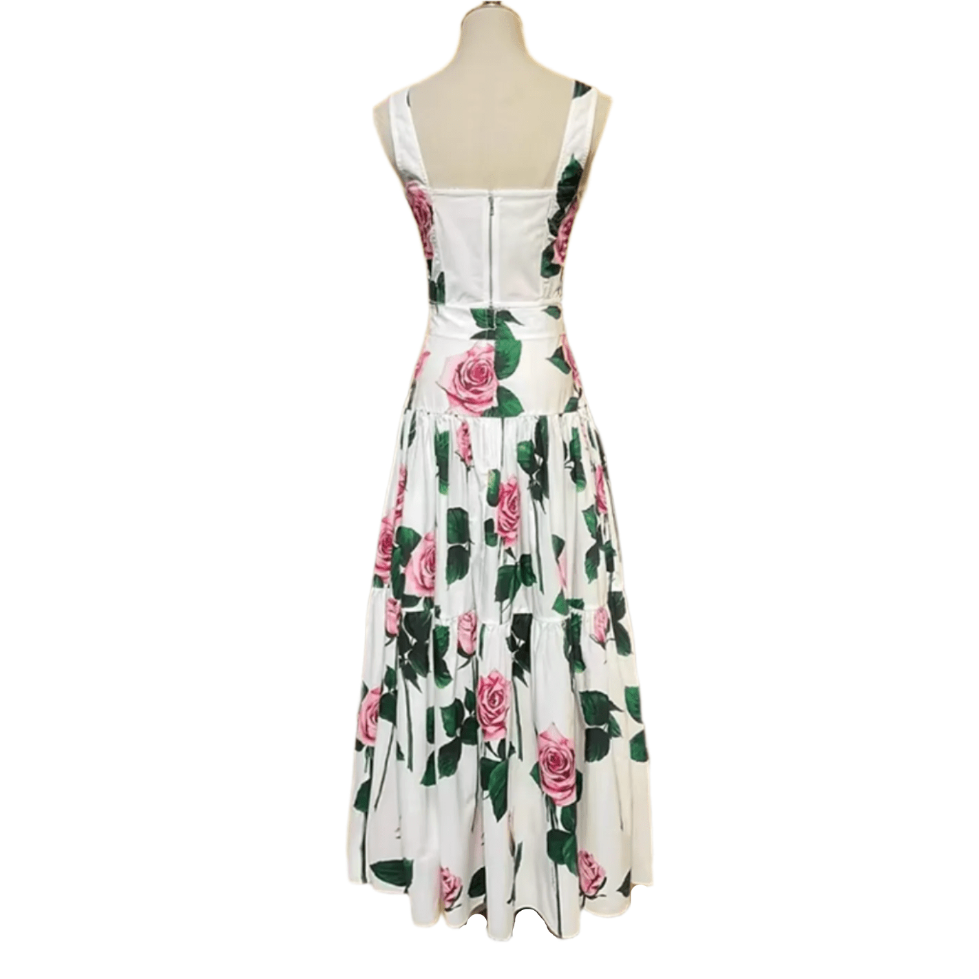 Italian Luxury Designer Timeless Roses print 100% cotton top - Dress By Vicky