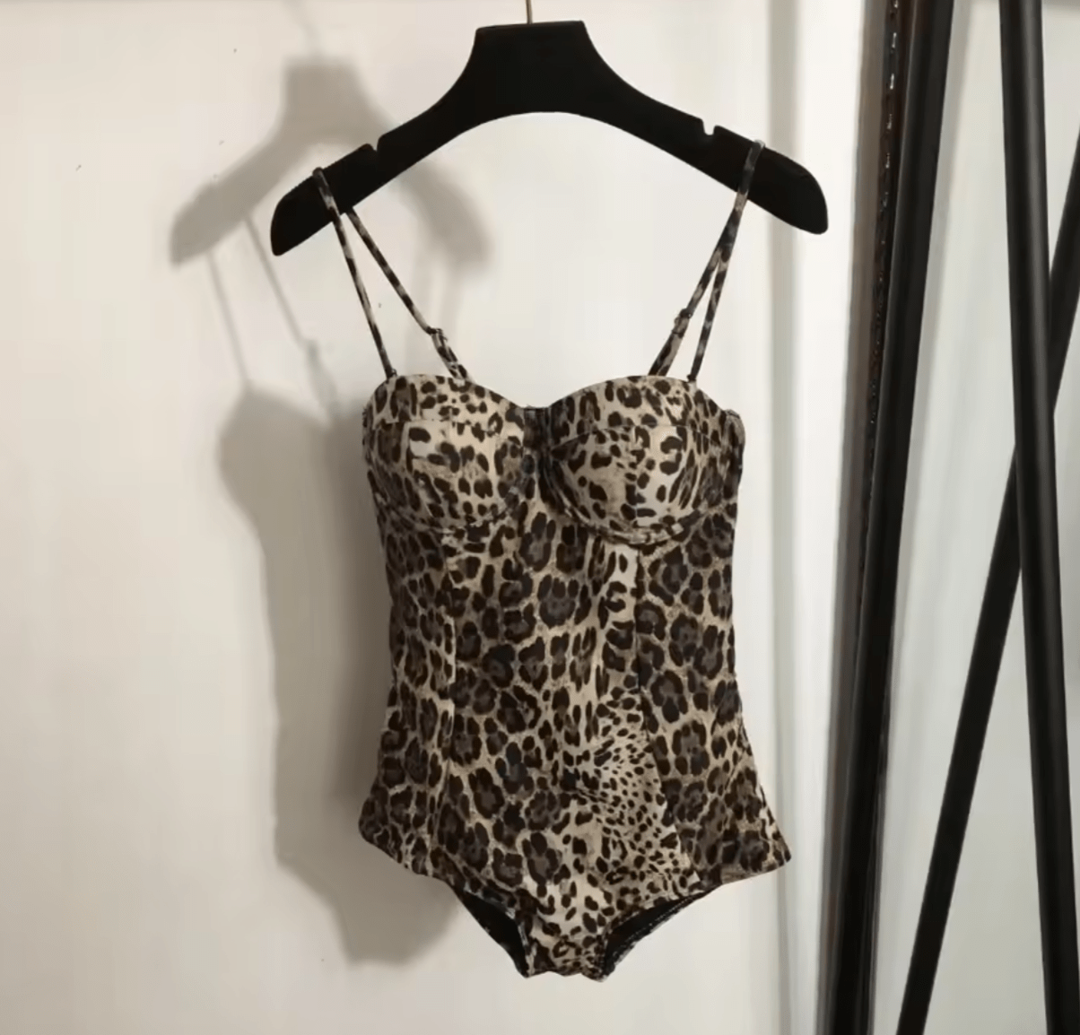 Leo print padded cups swimsuit - Dress By Vicky