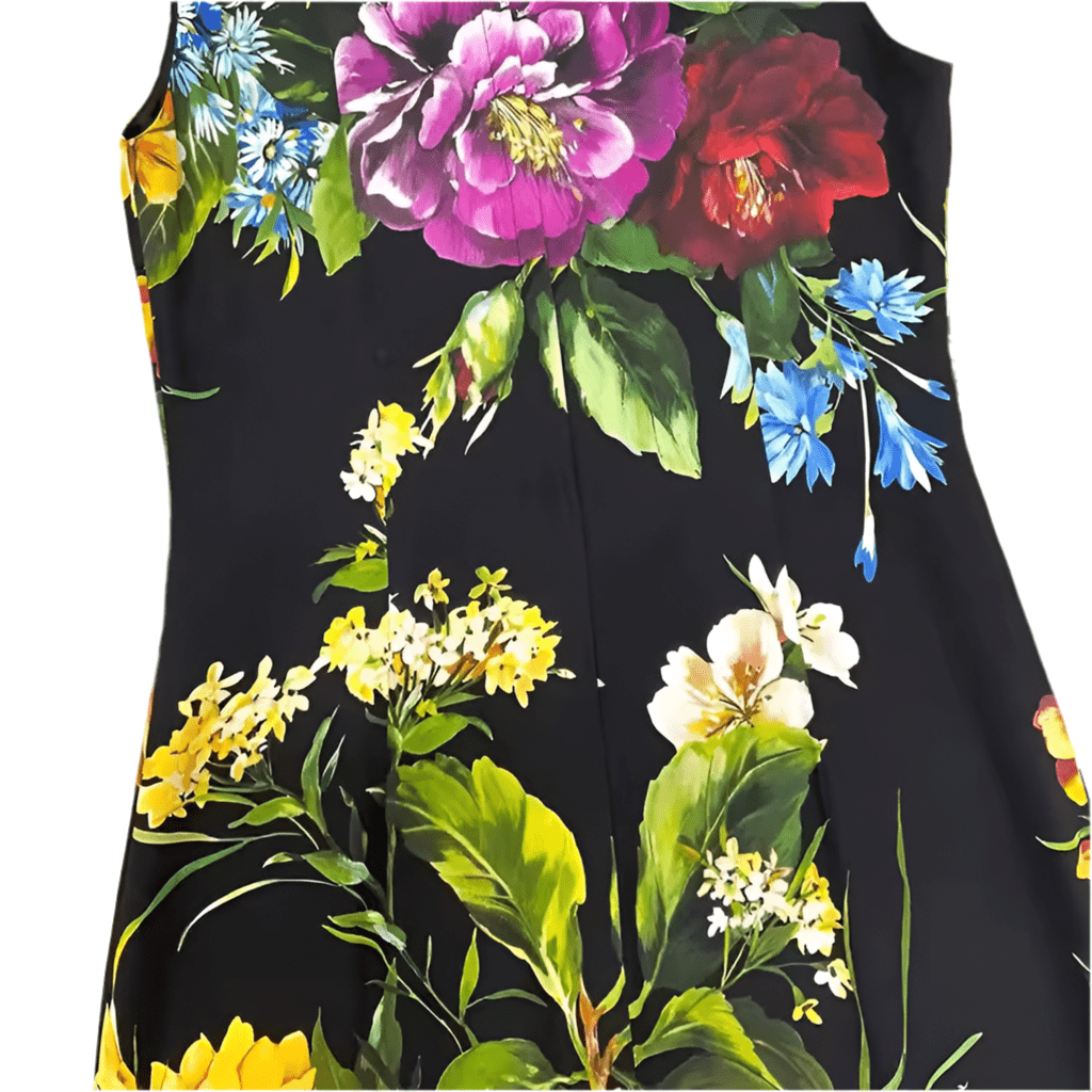 Luxury Crepe August Flowers pencil midi dress - Dress By Vicky