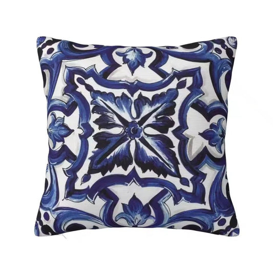 Luxury Porcelain majolica cushion pillowcase - Dress By Vicky
