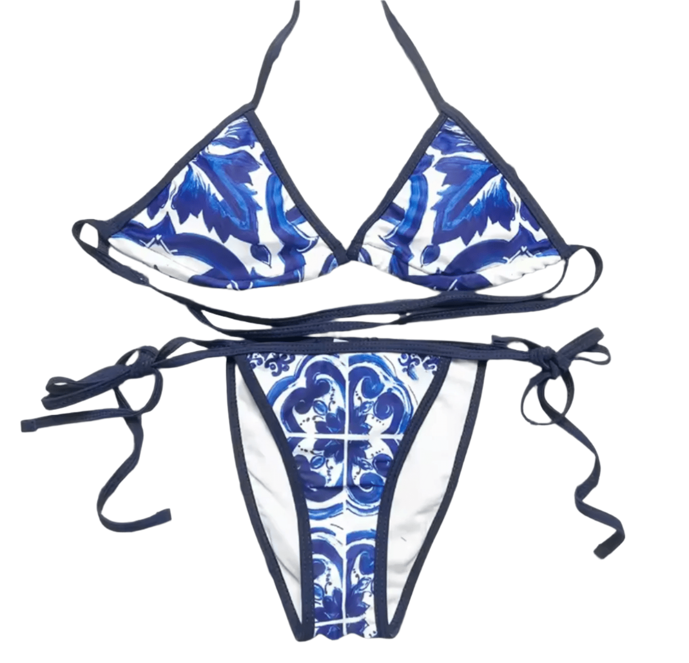 Majolica print bikini (blue, yellow or red) - Dress By Vicky