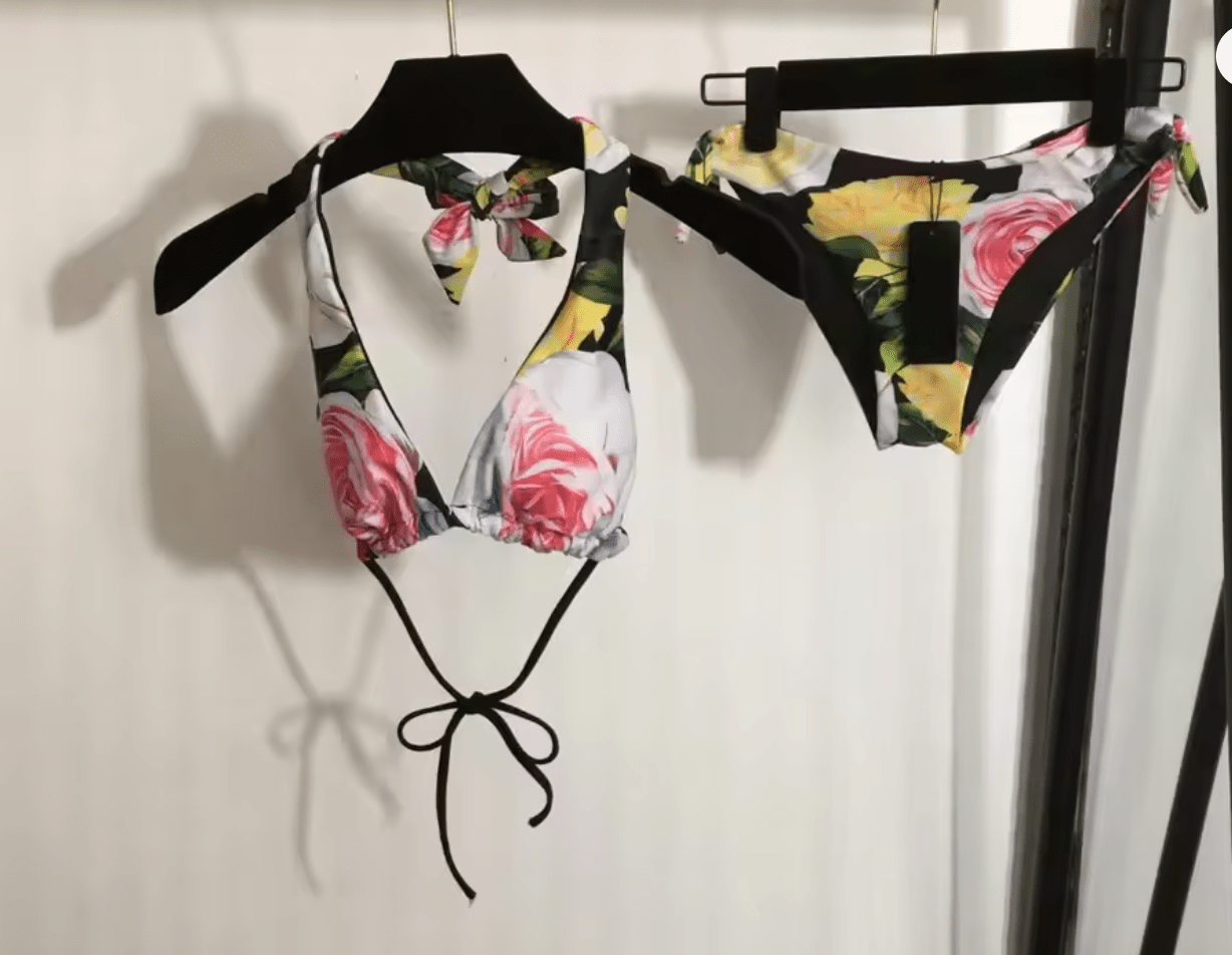 Multicolor roses print bikini - Dress By Vicky