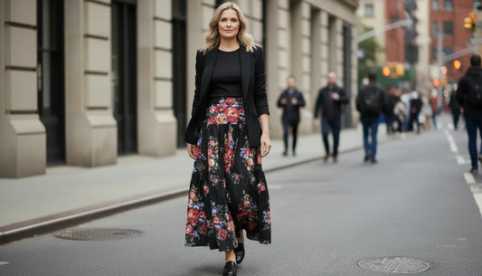 How to Wear a Maxi Skirt in Early Fall Without Making It Feel Bohemian