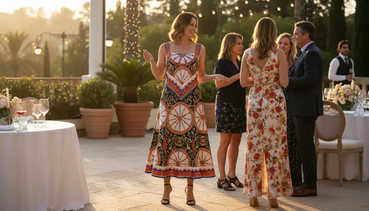 midi silk dress for summer weddings and events