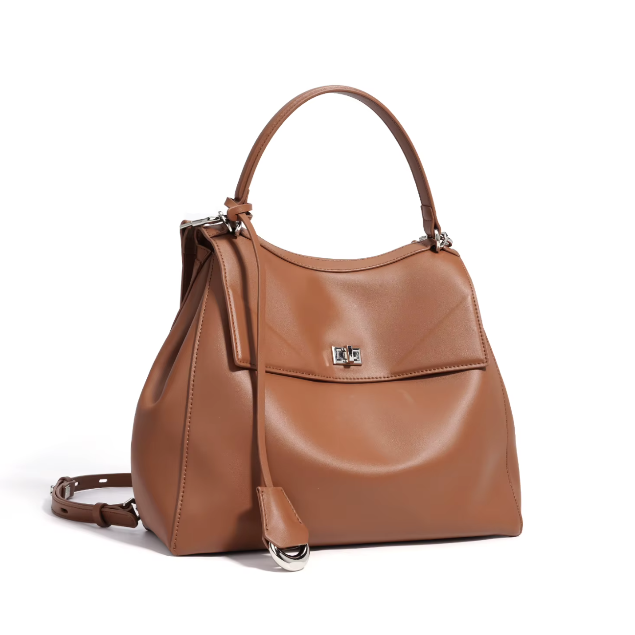 3-Way Convertible Leather Handbag