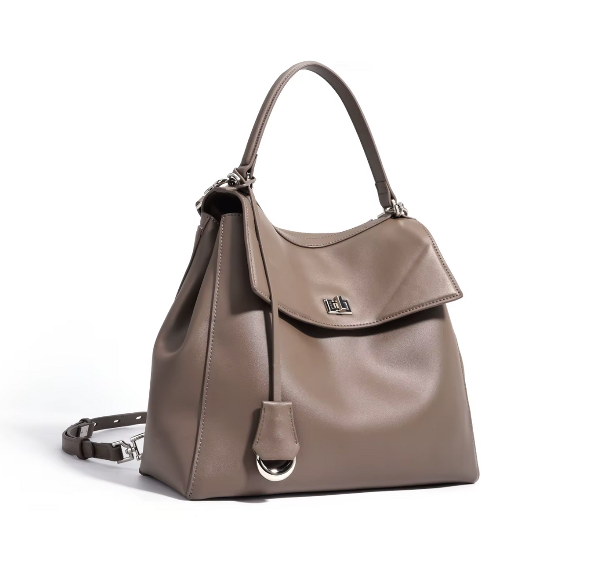 3-Way Convertible Leather Handbag