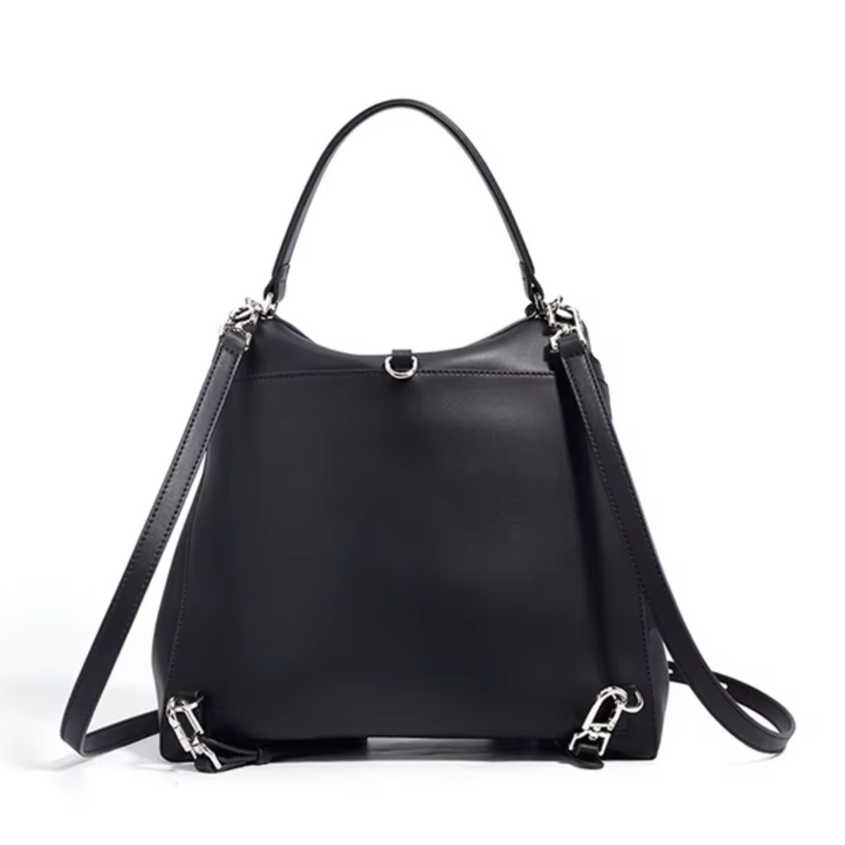 3-Way Convertible Leather Handbag