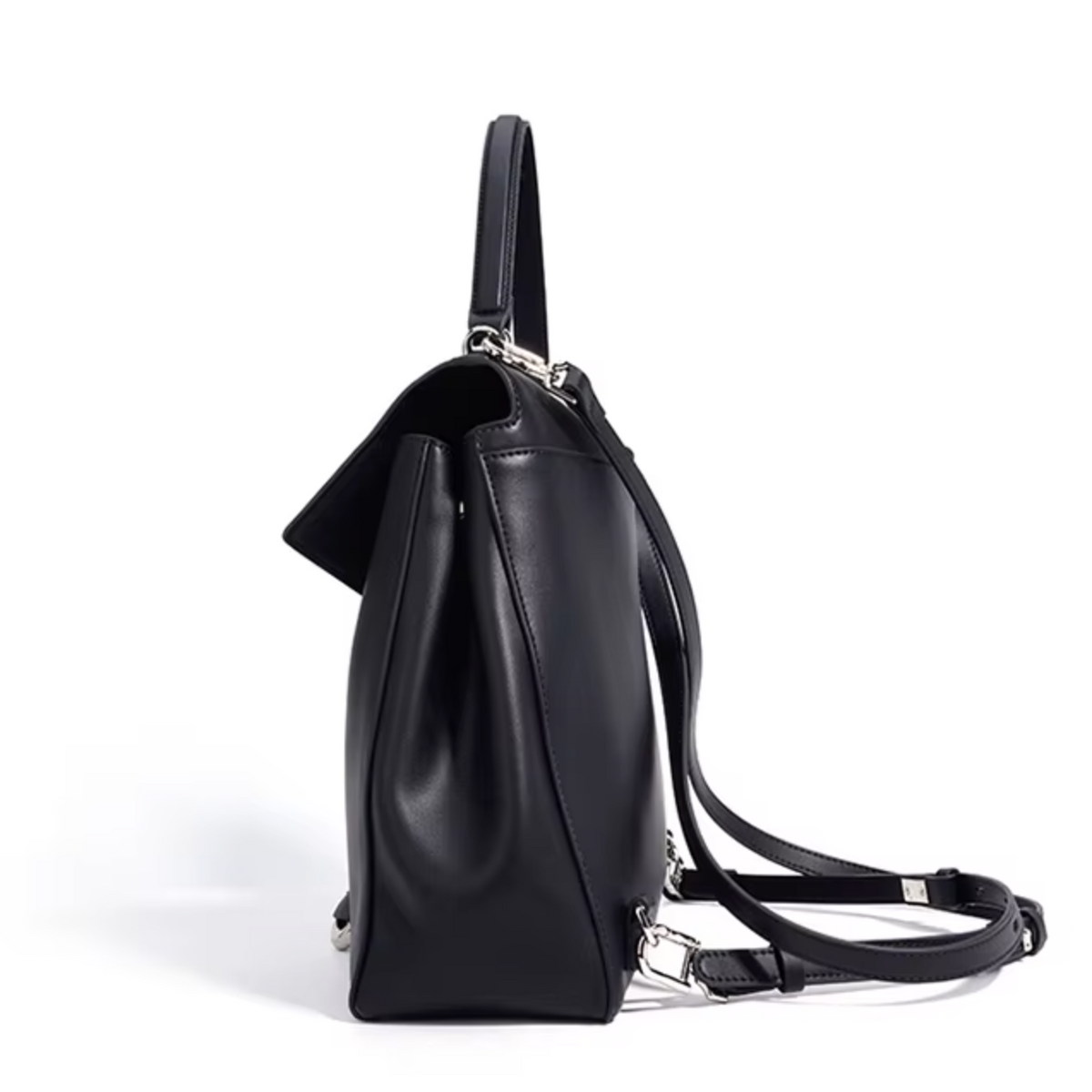 3-Way Convertible Leather Handbag