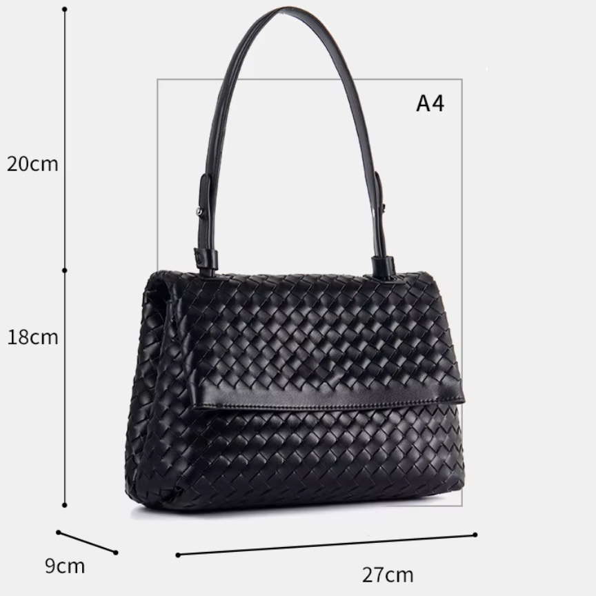 Woven Leather Shoulder & Crossbody Bag