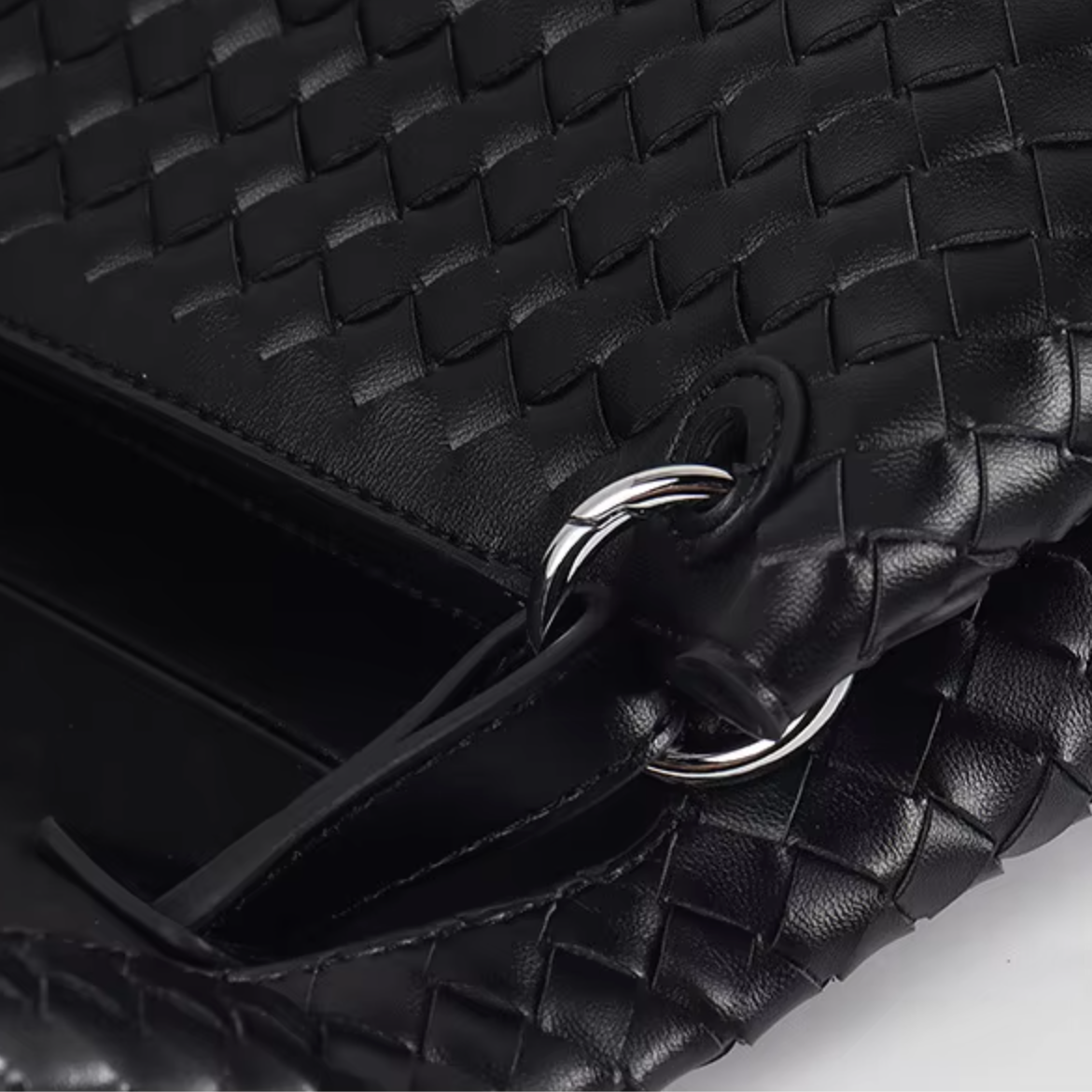 Woven Leather Shoulder & Crossbody Bag
