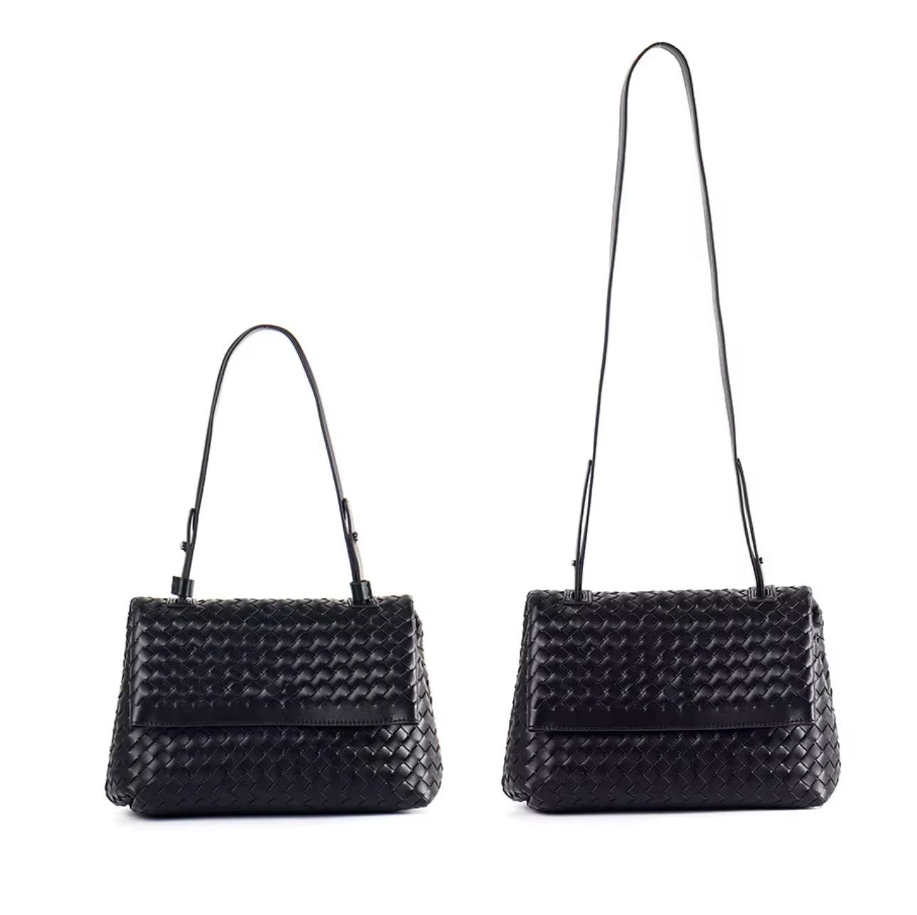 Woven Leather Shoulder & Crossbody Bag