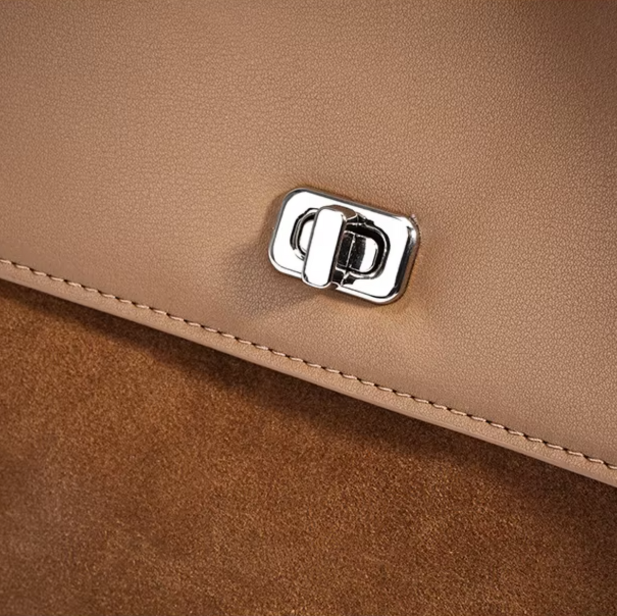Leather & Suede Shoulder & Crossbody Bag