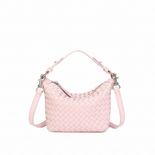 Woven Leather Mini Shoulder & Crossbody Bag