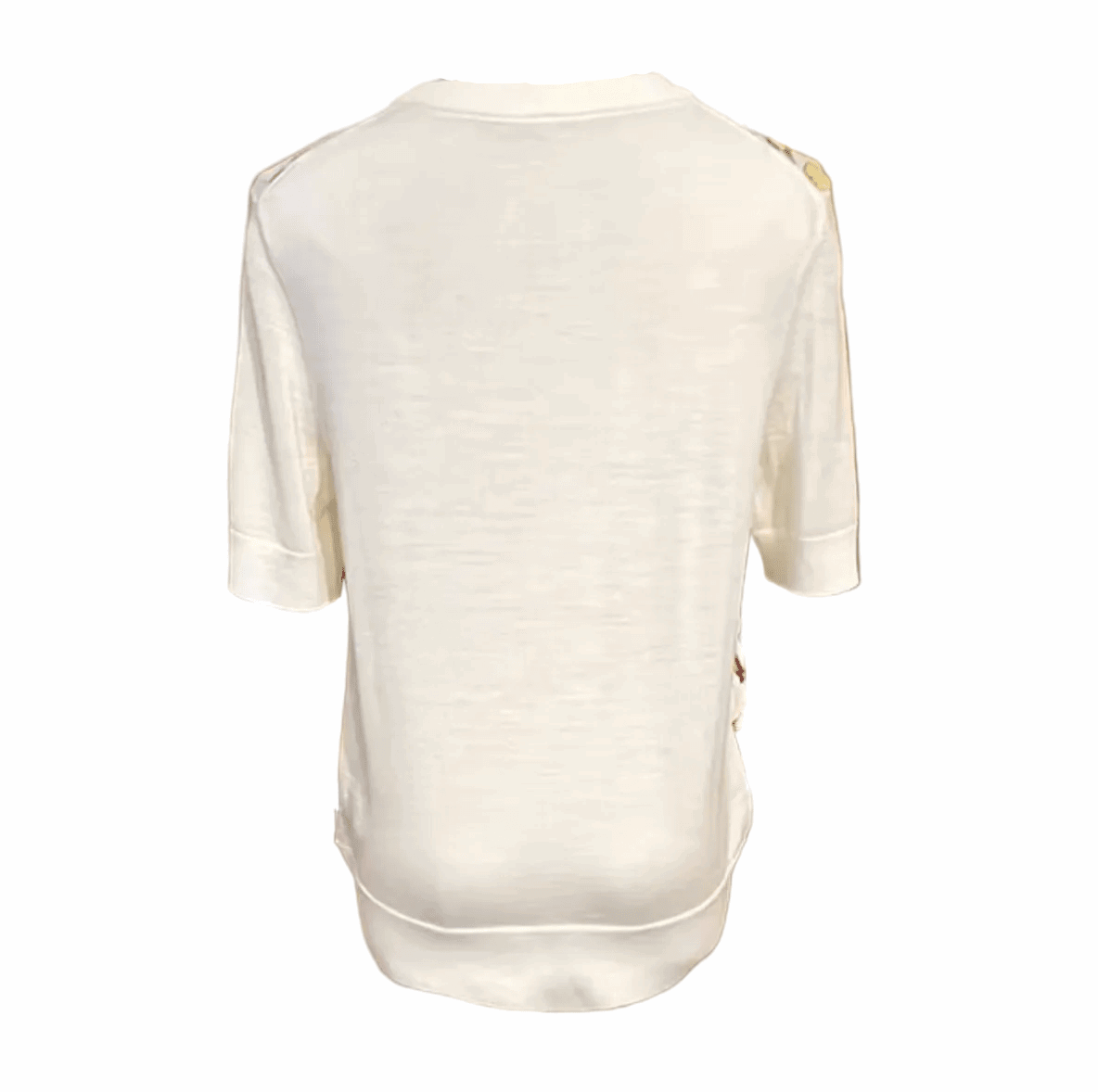 Sicilian Carnival White Silk & Wool Knitted Top - Dress By Vicky