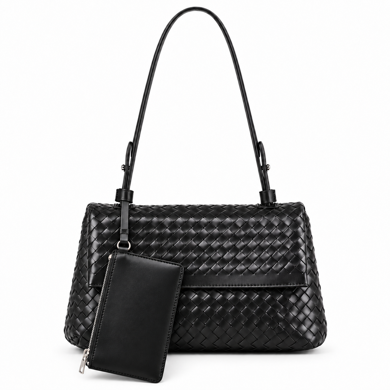 Woven Leather Shoulder & Crossbody Bag