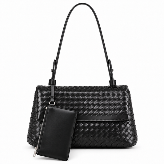 Woven Leather Shoulder & Crossbody Bag