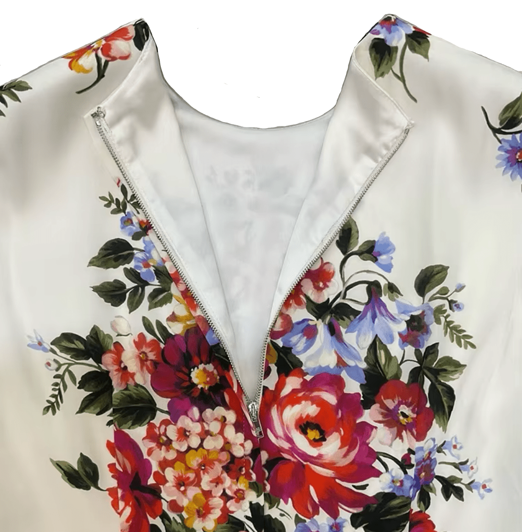 Floralia Italiana Pure Silk Midi Dress - Dress By Vicky