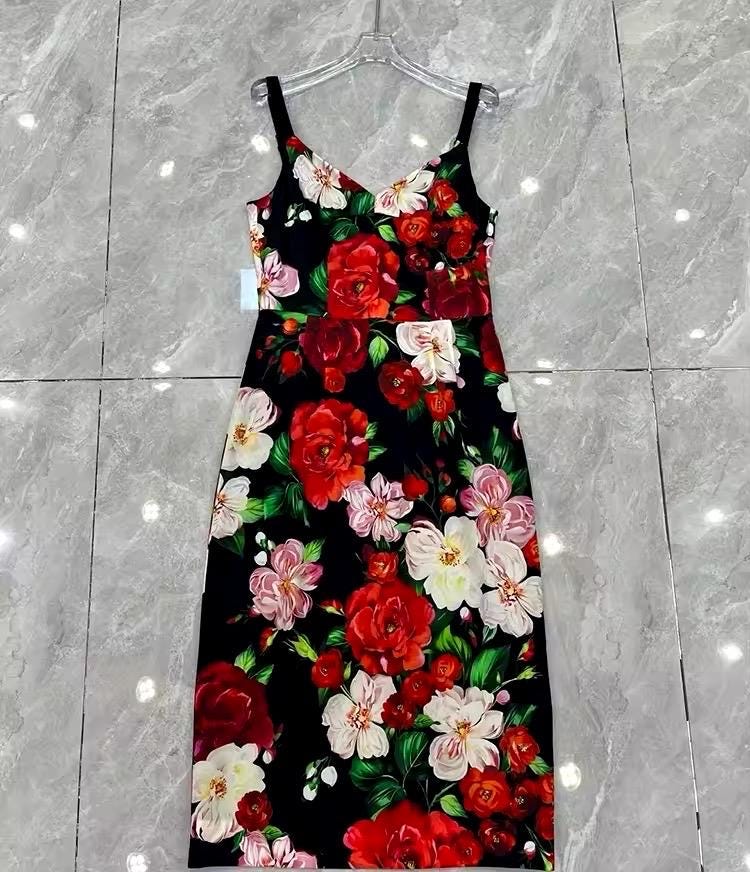 CRUISE 2025 Handmade Italian Floral print silk dress, Sicilian Dress, Italian style, Summer Dress, Dolce vita style, luxury dress