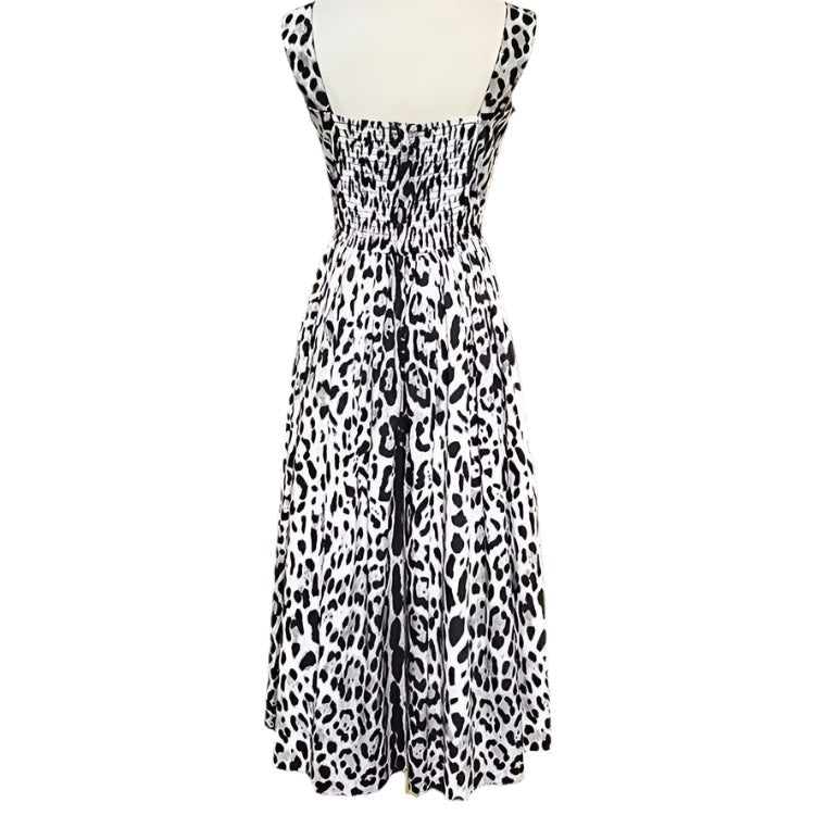 Italian designer leopard print dress in organic cotton Dress By Vicky Italian designer leopard print dress in organic cotton Dress By Vicky
