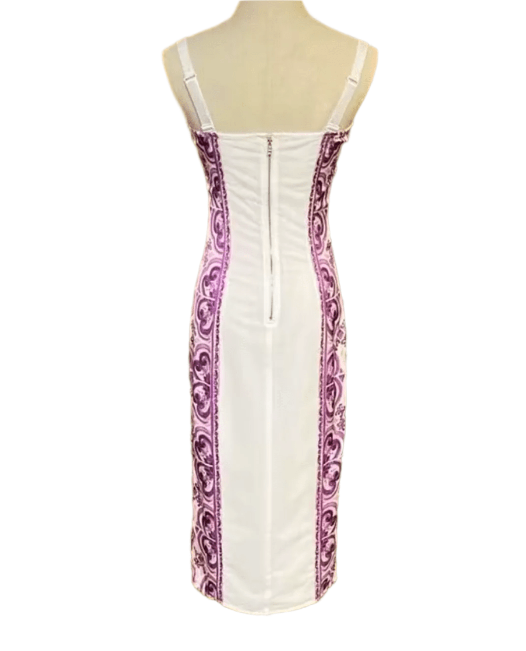 Italian Luxury Lavender Majolica 100% silk dress - Dress By Vicky