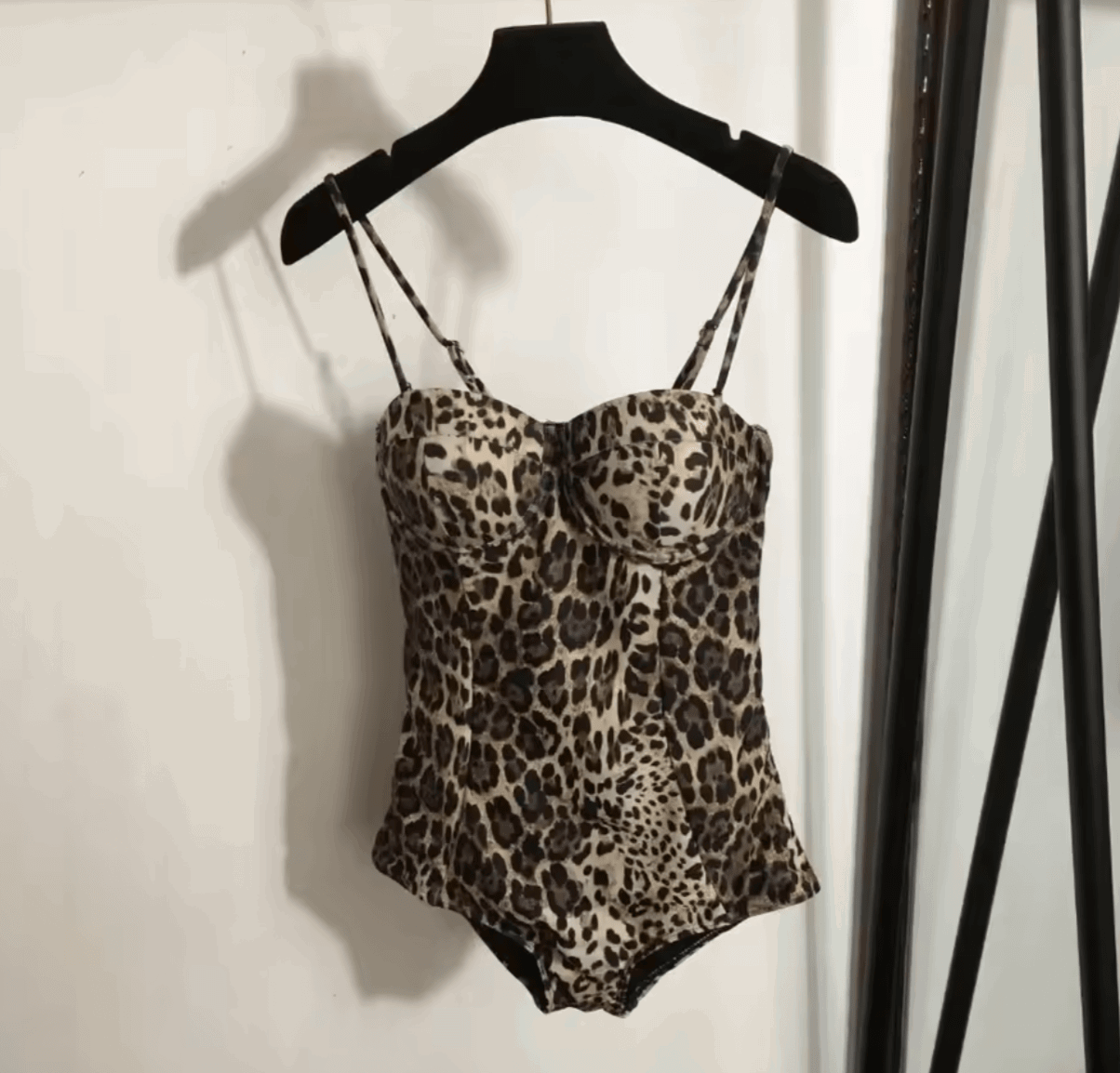 Leo print padded cups swimsuit - Dress By Vicky