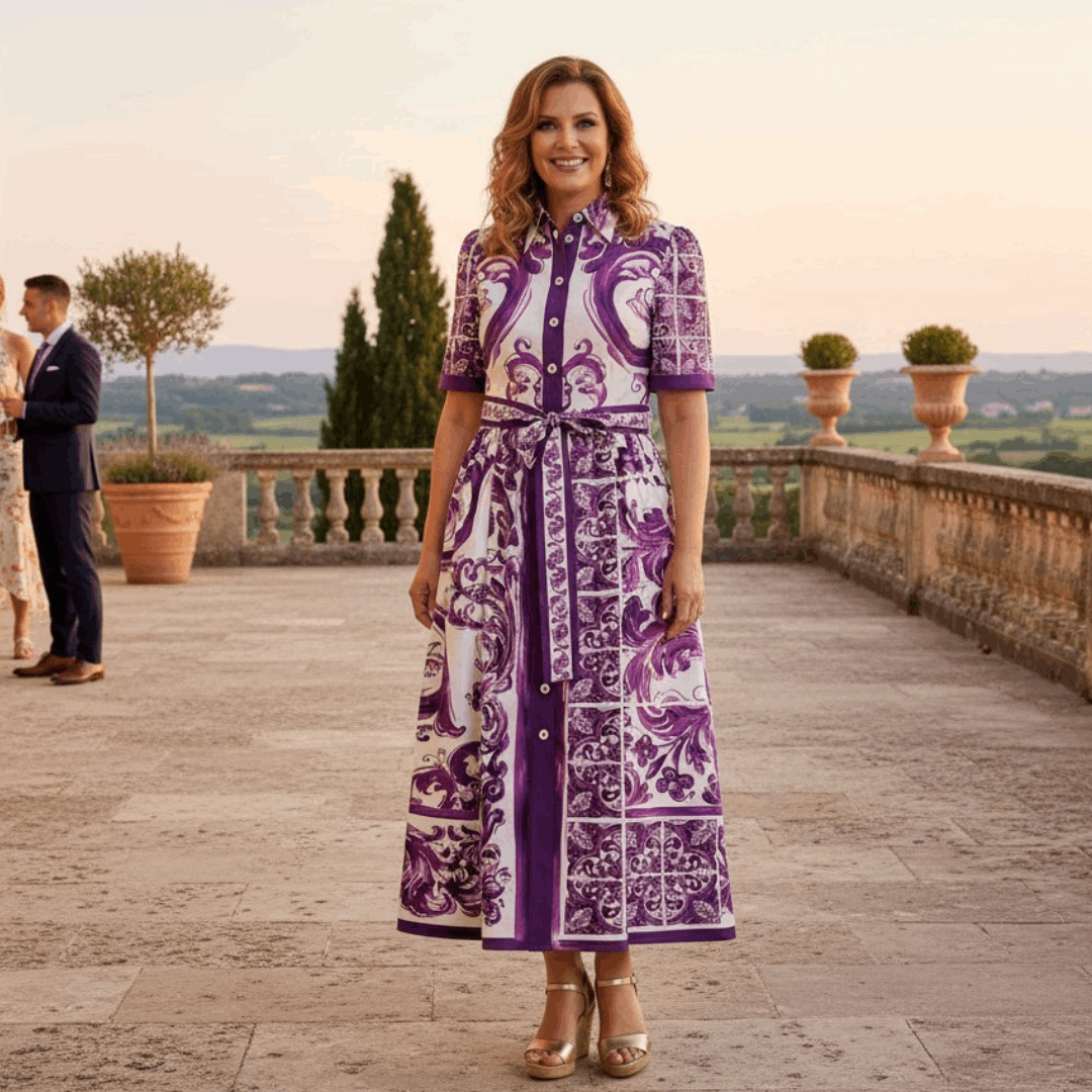 Majolica midi dress crafted for statement looks – Dress By Vicky