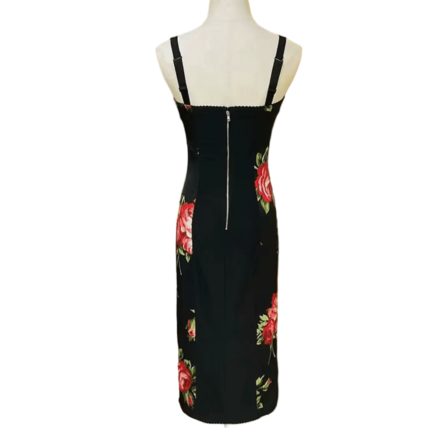 Midnight Roses Pure Silk Lingerie - Style Midi Dress - Dress By Vicky