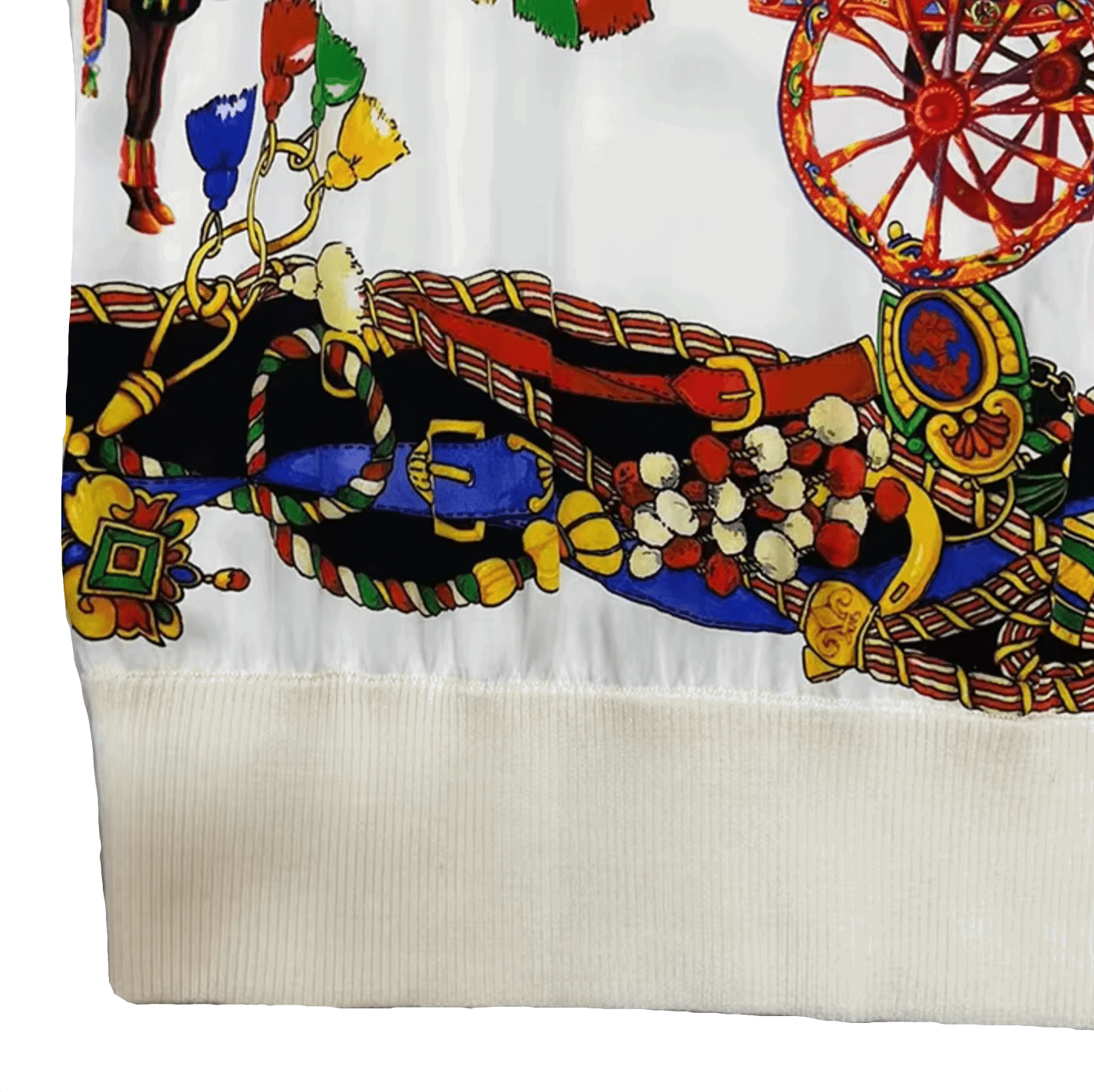 Sicilian Carnival White Silk & Wool Knitted Top - Dress By Vicky