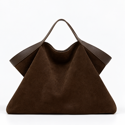 Suede Holdall Top Handle & Crossbody Bag